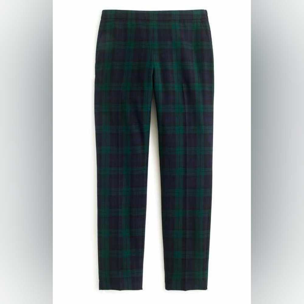 J. Crew Martie Black Watch Pants
